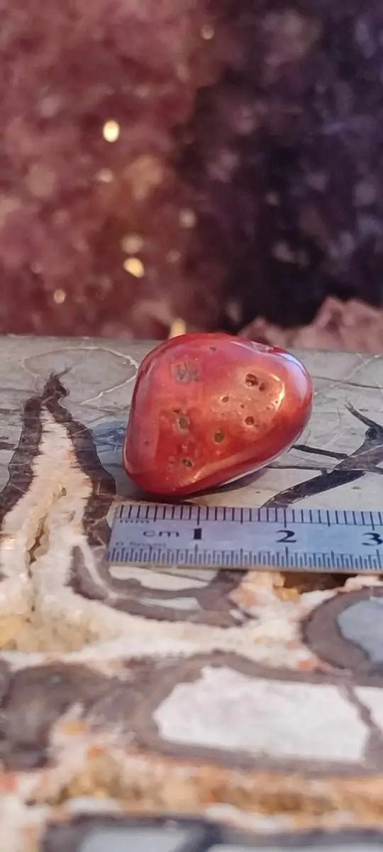 Load image into Gallery viewer, Cornaline du Brésil pierre roulée Grade A ++++
