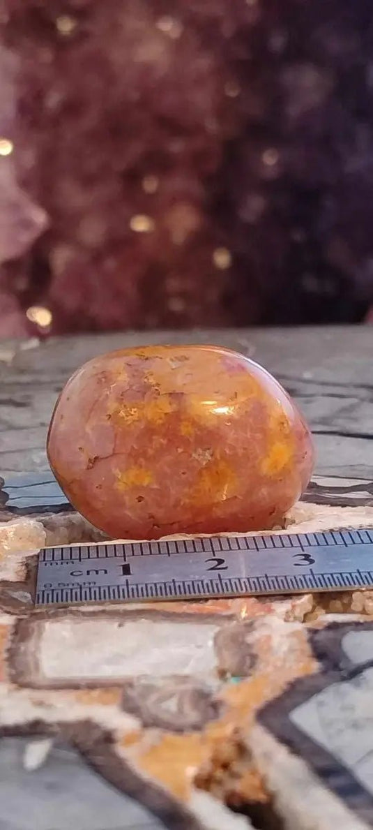 Cornaline du Brésil pierre roulée Grade A ++++ Cornaline pierre roulée