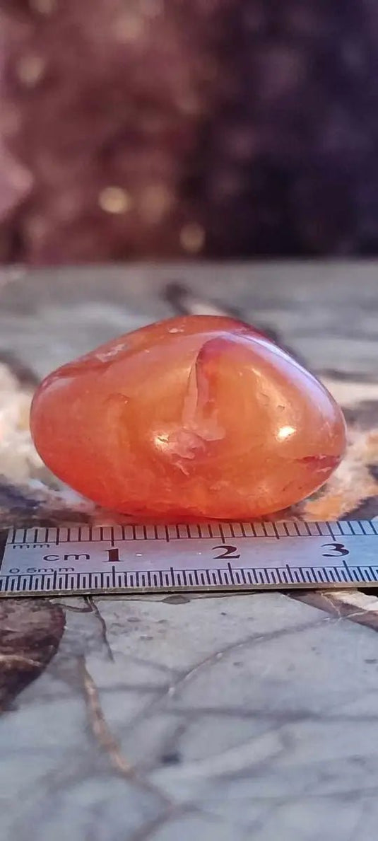 Cornaline du Brésil pierre roulée Grade A +++++ Cornaline pierre roulée