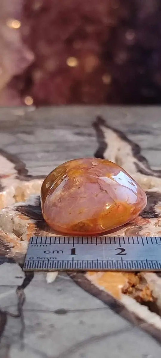 Cornaline du Brésil pierre roulée Grade A ++++ Cornaline pierre roulée