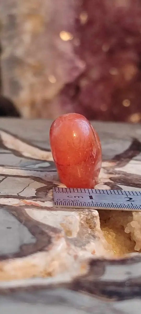 Cornaline du Brésil pierre roulée Grade A ++++ Cornaline pierre roulée