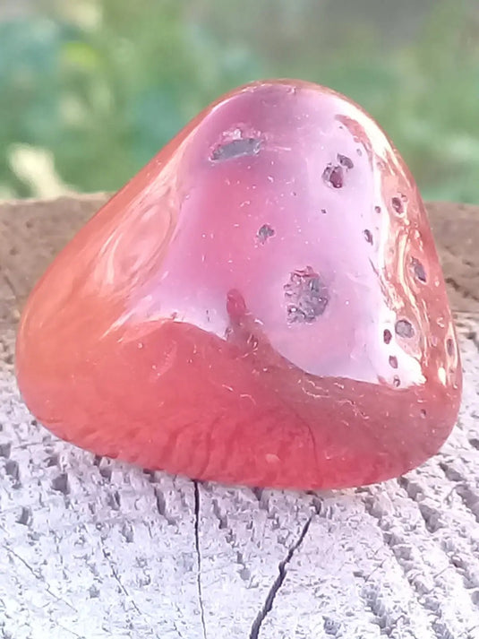 Cornaline du Brésil pierre roulée Grade A ++++