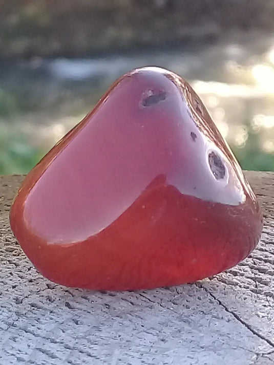 Cornaline du Brésil pierre roulée Grade A ++++