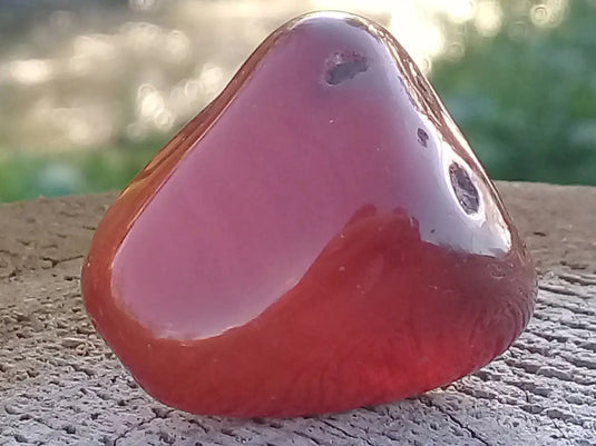 Cornaline du Brésil pierre roulée Grade A ++++