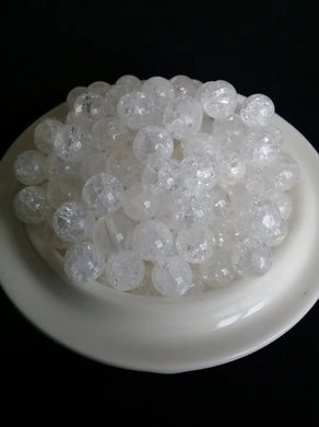 Cristal craquelé d’Himalaya perle Grade A++++ Prix perle à l’unité Diamètre 8mm Cristal craquelé perles 8mm