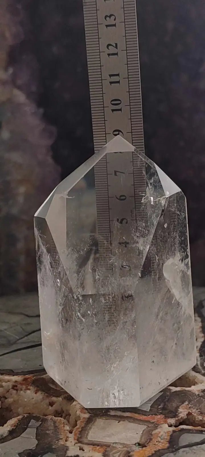 Chargez l&#39;image dans la visionneuse de la galerie, Cristal de roche à inclusions du Brésil colonne Grade A++++ Cristal de roche à inclusion
