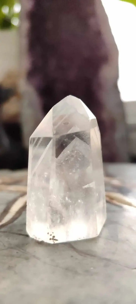 Cristal de roche du Brésil à inclusions fantôme Grade A++++ Cristal de roche à inclusion fantôme