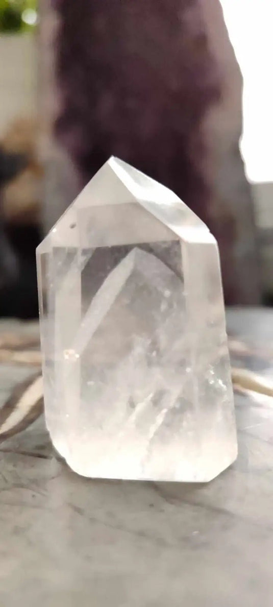 Cristal de roche du Brésil à inclusions fantôme Grade A++++ Cristal de roche à inclusion fantôme