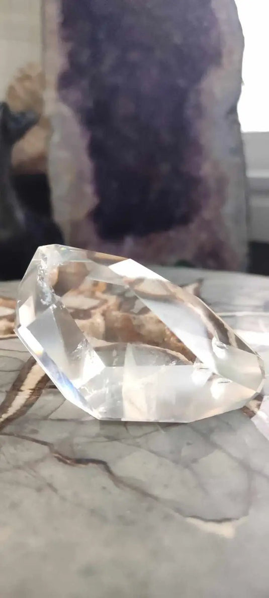 Cristal de roche du Brésil à inclusions fantômes Grade A++++ Cristal de roche à inclusion