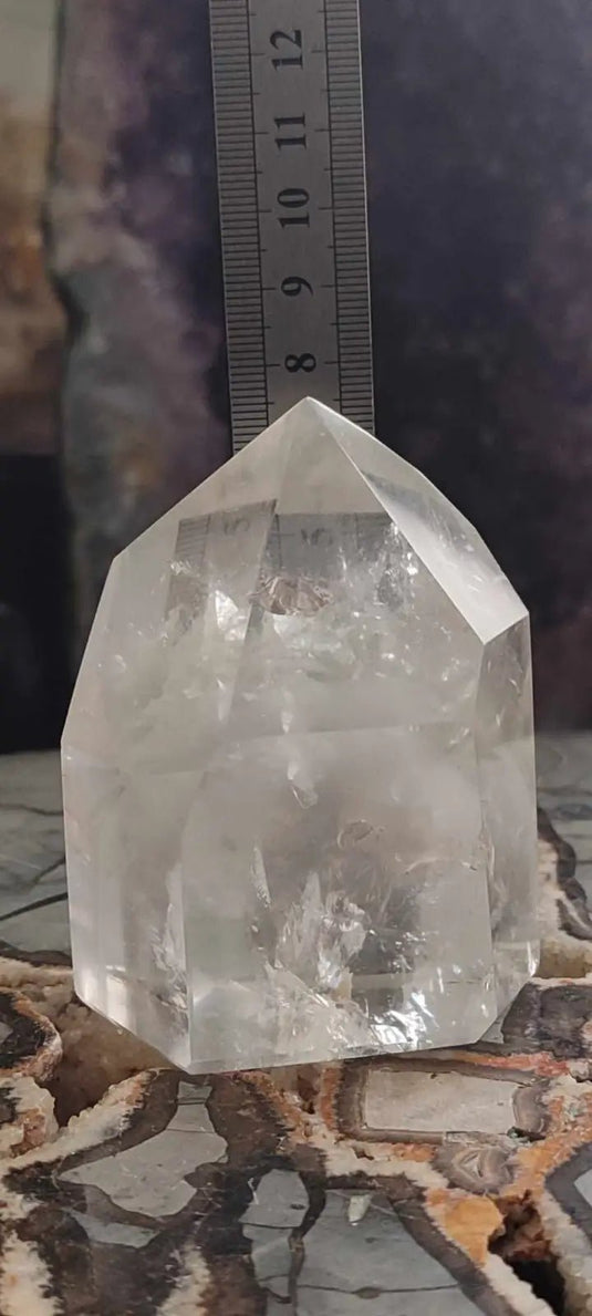 Cristal de roche du Brésil à inclusions fantômes Grade A++++ Cristal de roche à inclusion fantôme