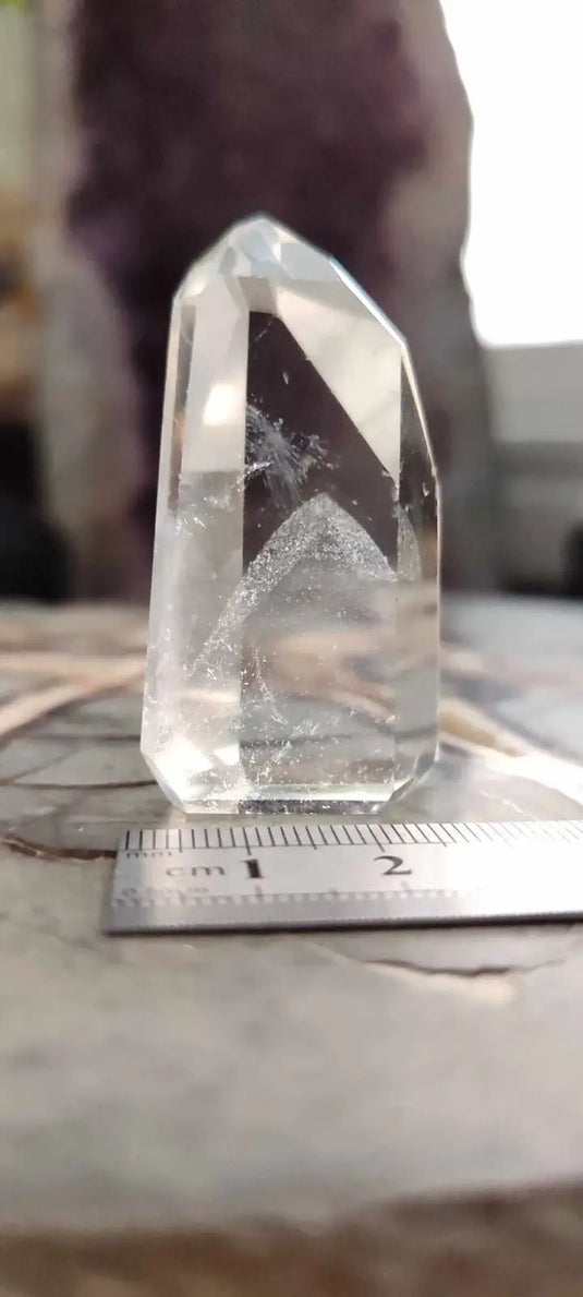 Cristal de roche du Brésil à inclusions fantômes Grade A++++ Cristal de roche à inclusion fantôme