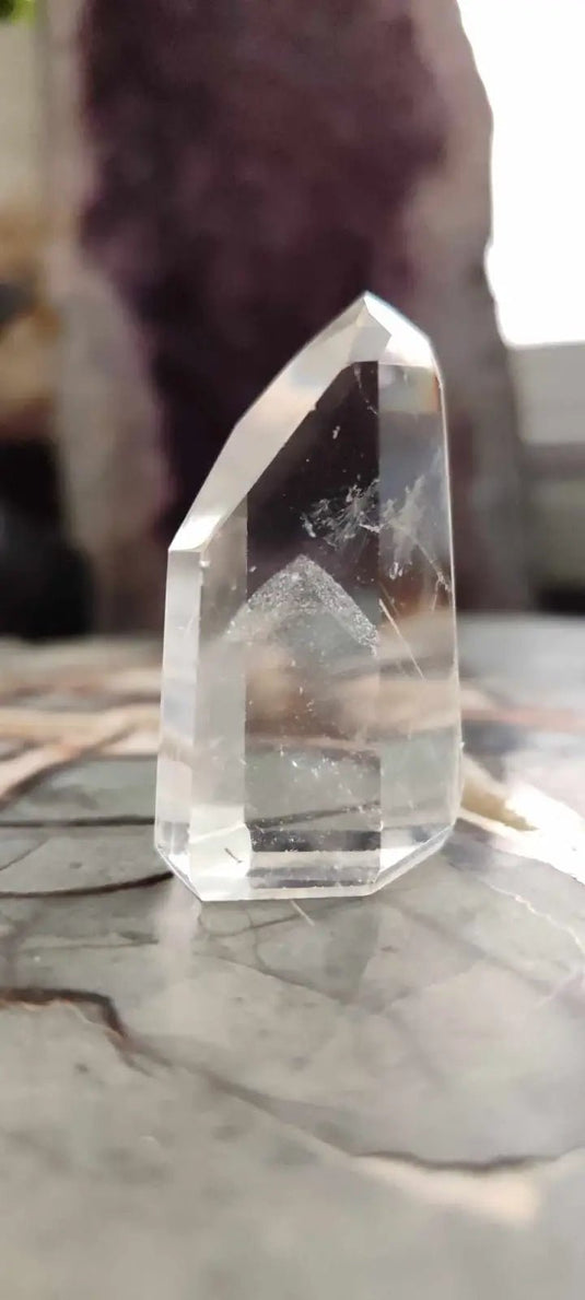 Cristal de roche du Brésil à inclusions fantômes Grade A++++ Cristal de roche à inclusion fantôme