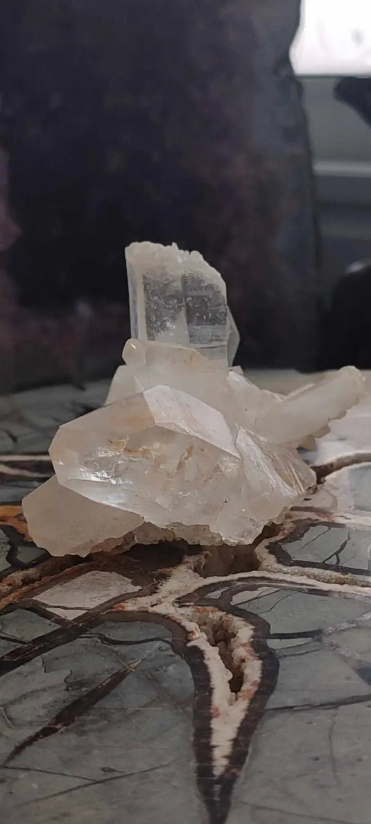 Cristal de roche du Brésil mâcle Grade A++++ Cristal de roche mâcle