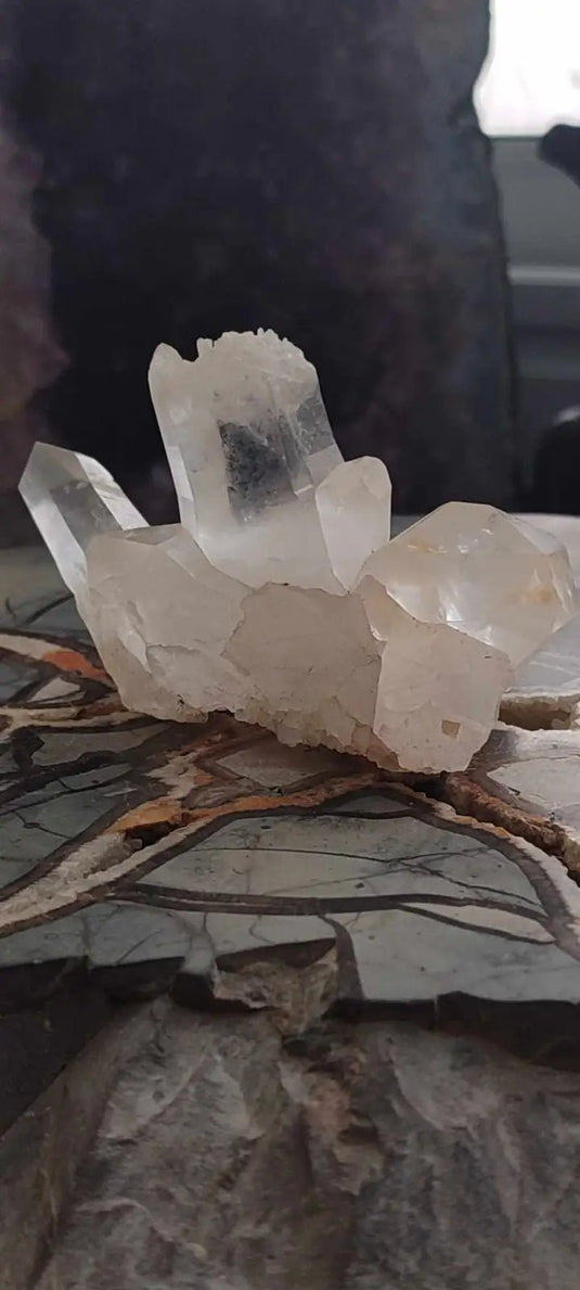 Cristal de roche du Brésil mâcle Grade A++++ Cristal de roche mâcle