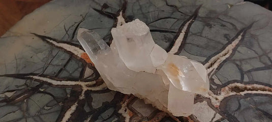 Cristal de roche du Brésil mâcle Grade A++++ Cristal de roche mâcle