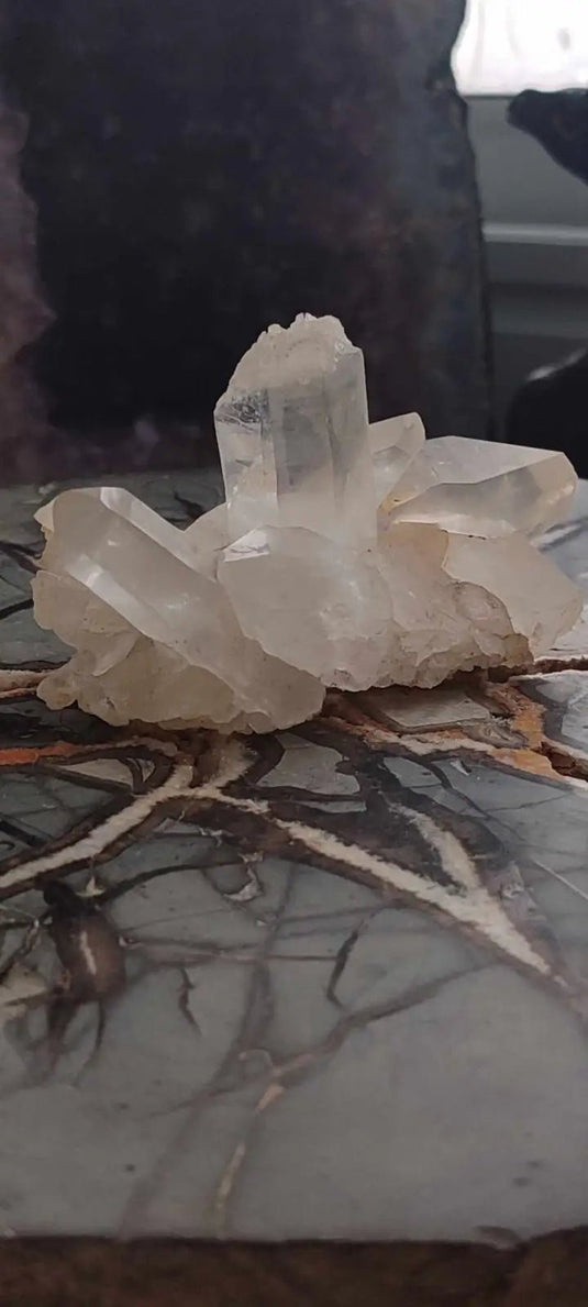 Cristal de roche du Brésil mâcle Grade A++++ Cristal de roche mâcle