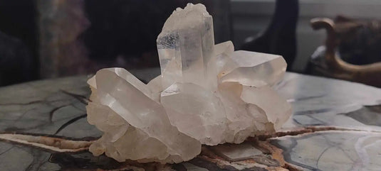 Cristal de roche du Brésil mâcle Grade A++++ Cristal de roche mâcle