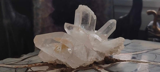 Cristal de roche du Brésil mâcle Grade A++++ Cristal de roche mâcle