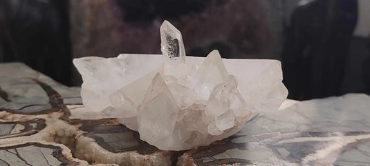 Cristal de roche du Brésil mâcle Grade A++++ Cristal de roche mâcle