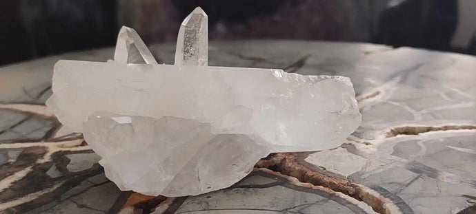 Cristal de roche du Brésil mâcle Grade A++++ Cristal de roche mâcle