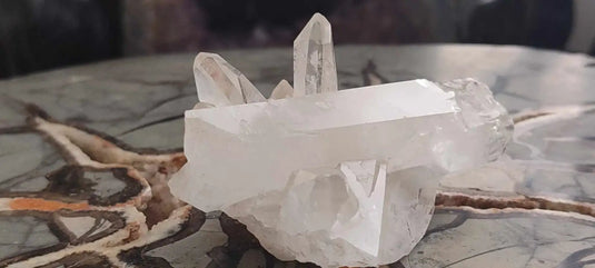 Cristal de roche du Brésil mâcle Grade A++++ Cristal de roche mâcle