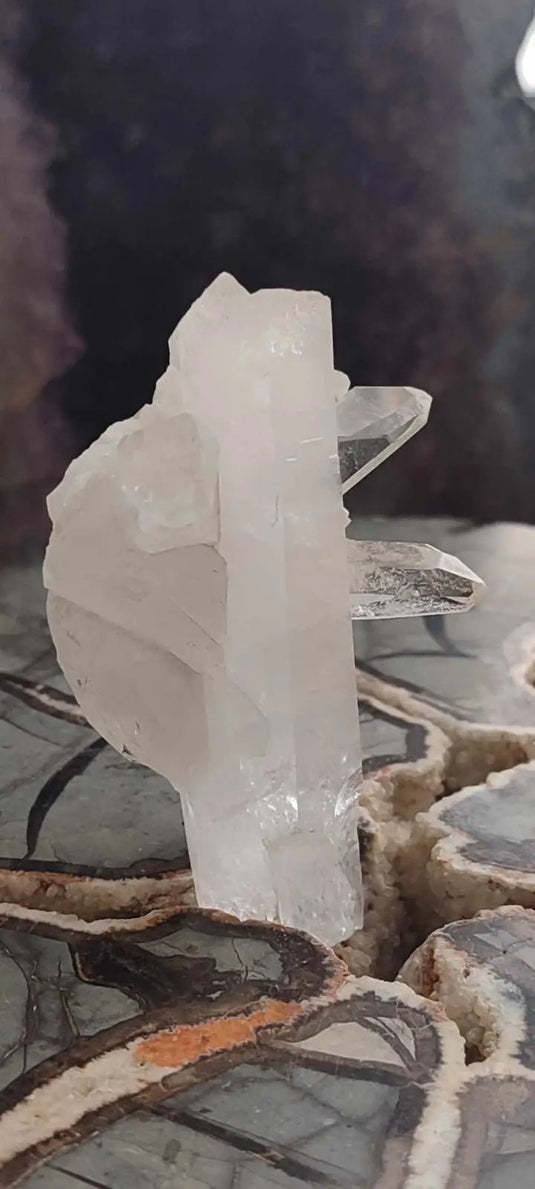 Cristal de roche du Brésil mâcle Grade A++++ Cristal de roche mâcle