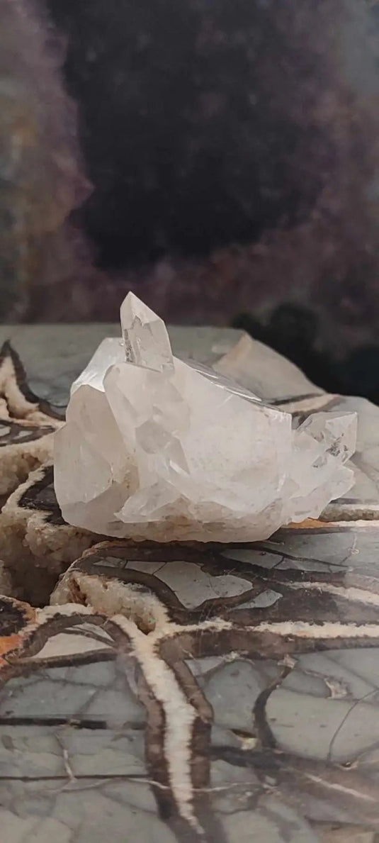 Cristal de roche du Brésil mâcle Grade A++++ Cristal de roche mâcle