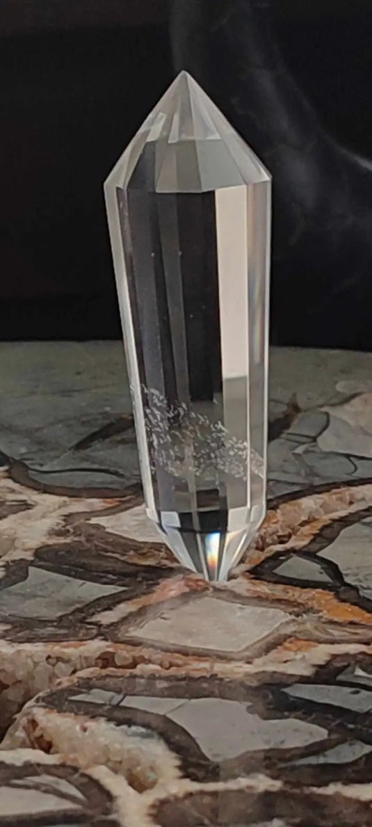 Cristal de roche Vosgel 12 faces du Brésil Grade A++++ Cristal Vosgel