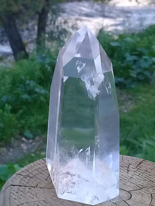 Cristal ou quartz Fantôme Grade A ++++ colonne Cristal ou Quartz Fantôme colonne