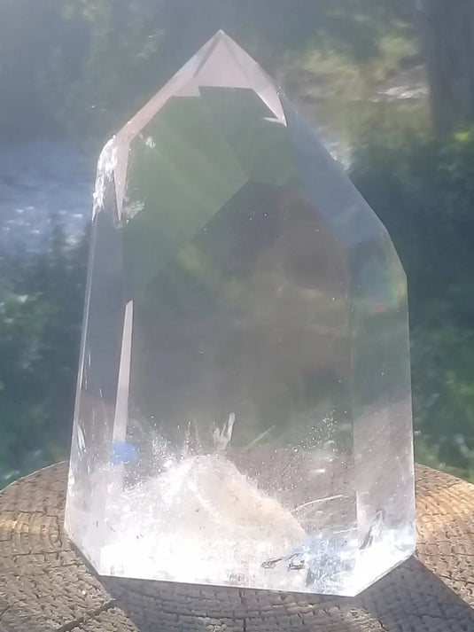 Cristal ou quartz Fantôme Grade A ++++ colonne Cristal ou Quartz Fantôme colonne