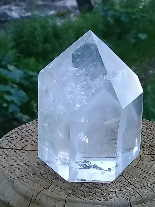 Cristal ou Quartz Fantôme Grade A ++++ colonne Cristal ou Quartz Fantôme colonne