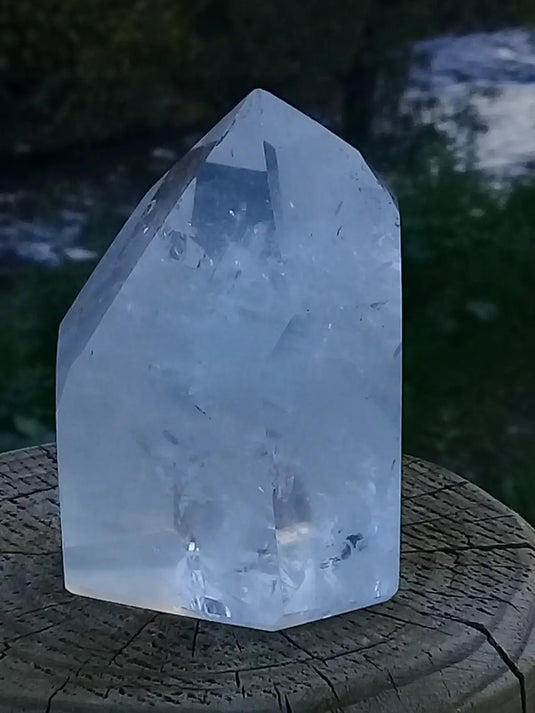 Cristal ou Quartz Fantôme Grade A ++++ colonne Cristal ou Quartz Fantôme colonne