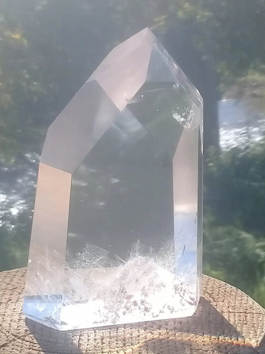 Cristal ou quartz Fantôme Grade A ++++ colonne Cristal ou Quartz Fantôme colonne