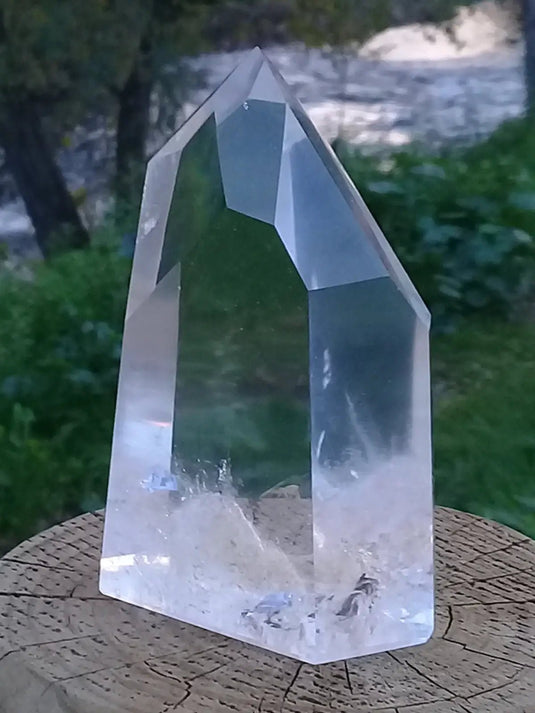 Cristal ou quartz Fantôme Grade A ++++ colonne Cristal ou Quartz Fantôme colonne