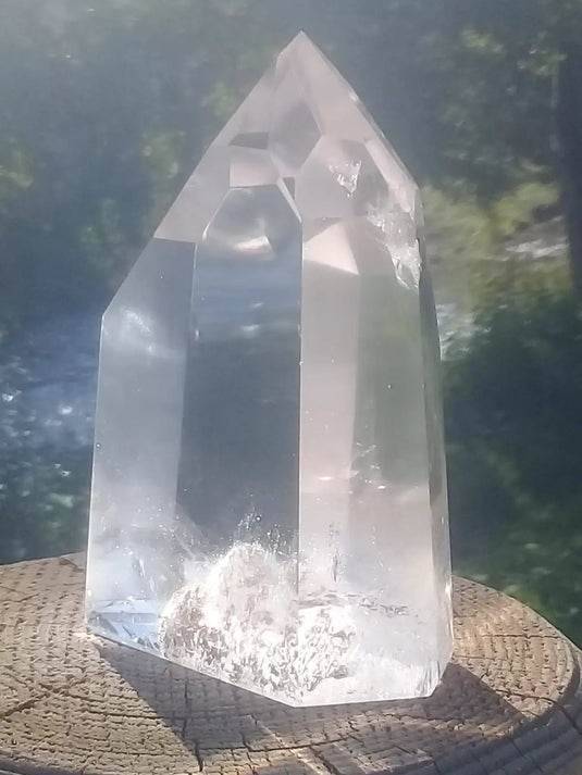 Cristal ou quartz Fantôme Grade A ++++ colonne Cristal ou Quartz Fantôme colonne