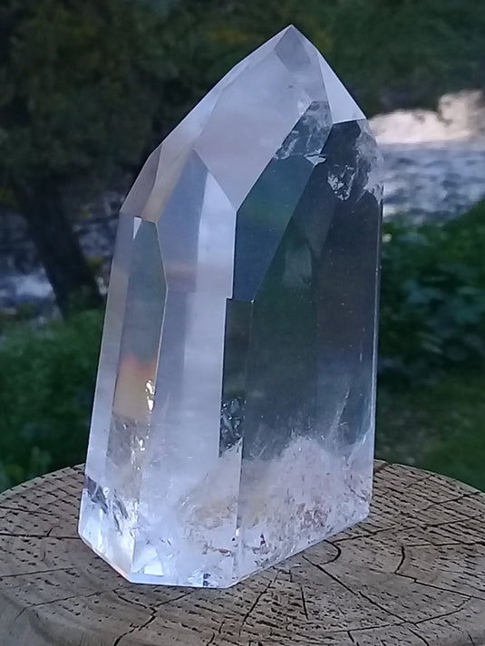 Cristal ou quartz Fantôme Grade A ++++ colonne Cristal ou Quartz Fantôme colonne Dans la besace du p'tit Poucet...   