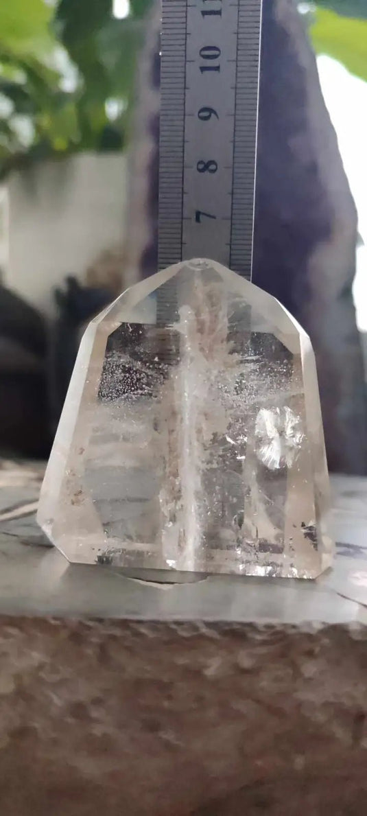 Cristale de roche du Brésil à inclusions fantôme Grade A++++ Cristal de roche à inclusion fantôme