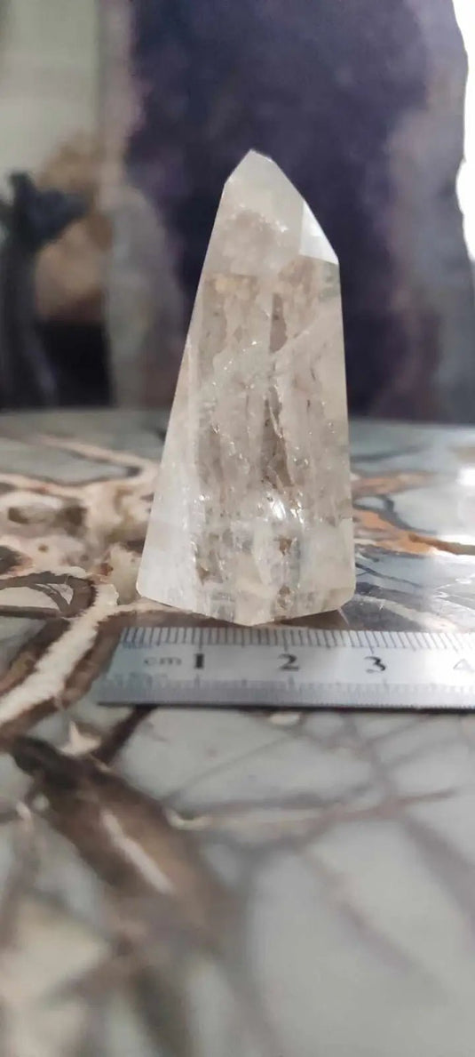 Cristale de roche du Brésil à inclusions fantôme Grade A++++ Cristal de roche à inclusion fantôme