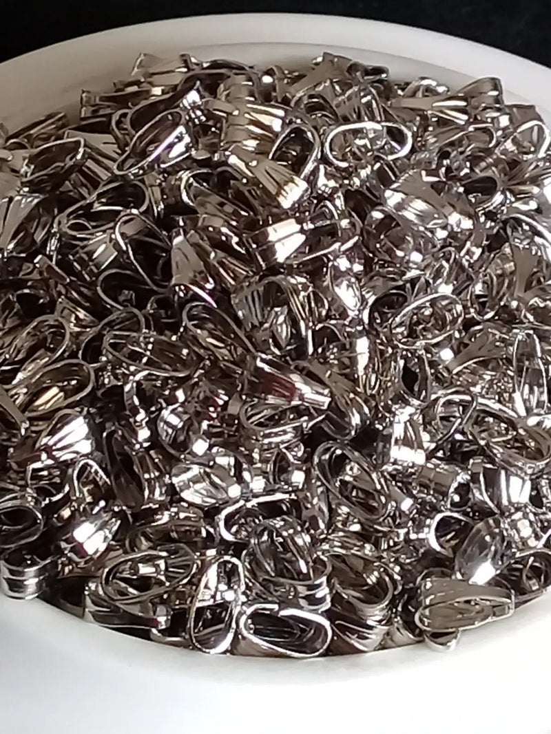 Chargez l'image dans la visionneuse de la galerie, Crochets de bélières pendentifs pour passant cordon Divers coloris Prix à l’unité Inox Crochets pour bélières pendentifs Divers coloris
