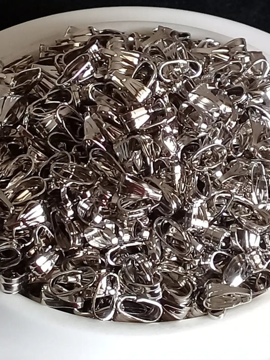 Crochets de bélières pendentifs pour passant cordon Divers coloris Prix à l’unité Inox Crochets pour bélières pendentifs Divers coloris