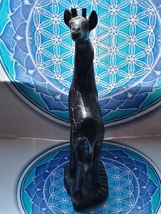 Déco girafe en bois Girafe en bois