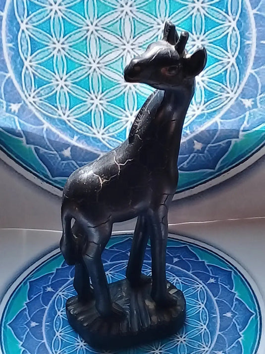 Déco girafe en bois Girafe en bois