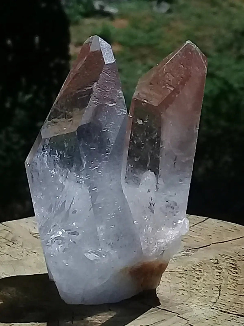 Chargez l&#39;image dans la visionneuse de la galerie, Double pointe de Cristal de roche Grade A ++++ 7 x 5 x 3,5cm Double pointe de Cristal de roche 7 x 5 x 3,5cm
