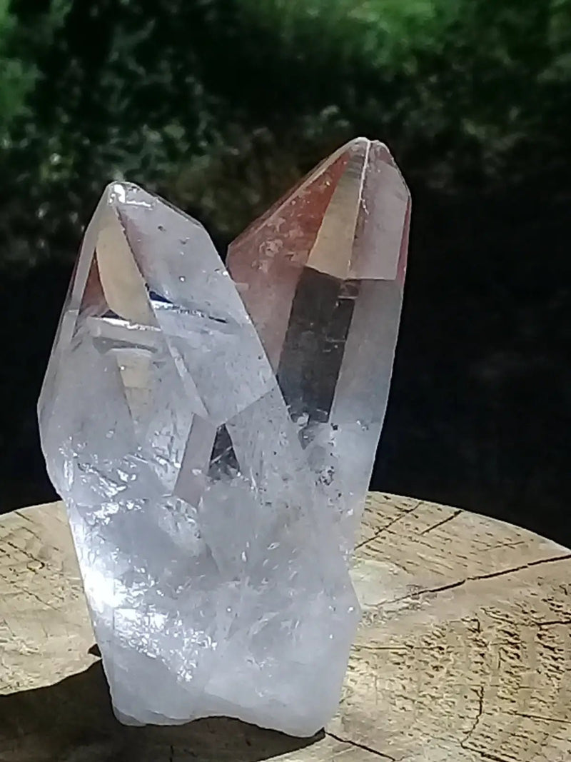 Chargez l&#39;image dans la visionneuse de la galerie, Double pointe de Cristal de roche Grade A ++++ 7 x 5 x 3,5cm Double pointe de Cristal de roche 7 x 5 x 3,5cm
