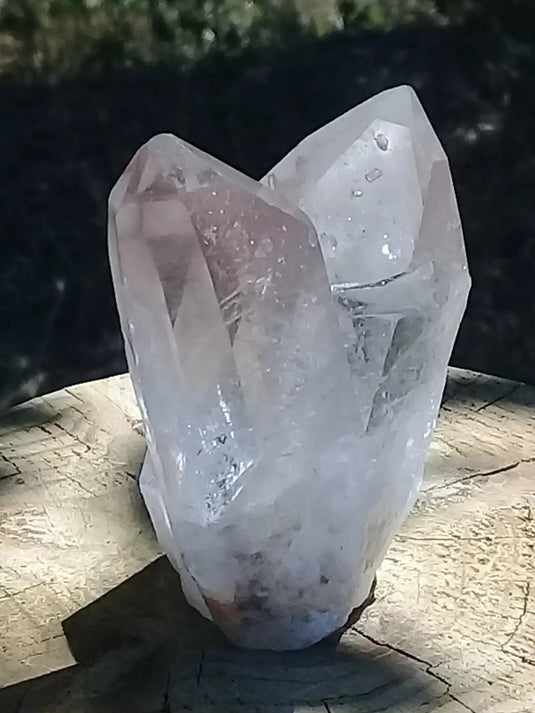 Double pointe de Cristal de roche Grade A ++++ 7 x 5 x 3,5cm Double pointe de Cristal de roche 7 x 5 x 3,5cm