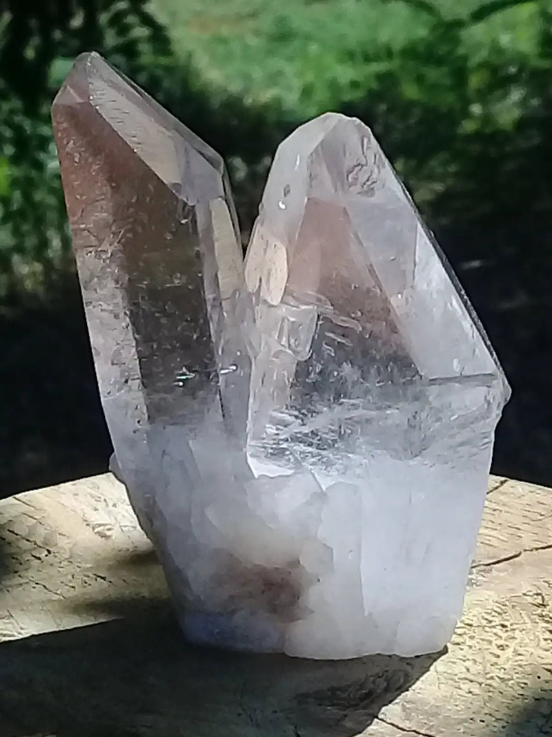 Chargez l&#39;image dans la visionneuse de la galerie, Double pointe de Cristal de roche Grade A ++++ 7 x 5 x 3,5cm Double pointe de Cristal de roche 7 x 5 x 3,5cm
