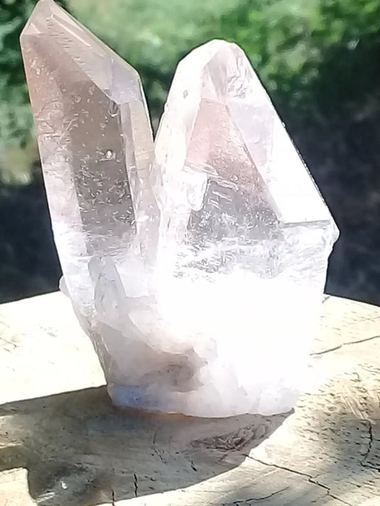 Double pointe de Cristal de roche Grade A ++++ 7 x 5 x 3,5cm Double pointe de Cristal de roche 7 x 5 x 3,5cm