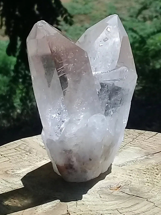 Double pointe de Cristal de roche Grade A ++++ 7 x 5 x 3,5cm Double pointe de Cristal de roche 7 x 5 x 3,5cm