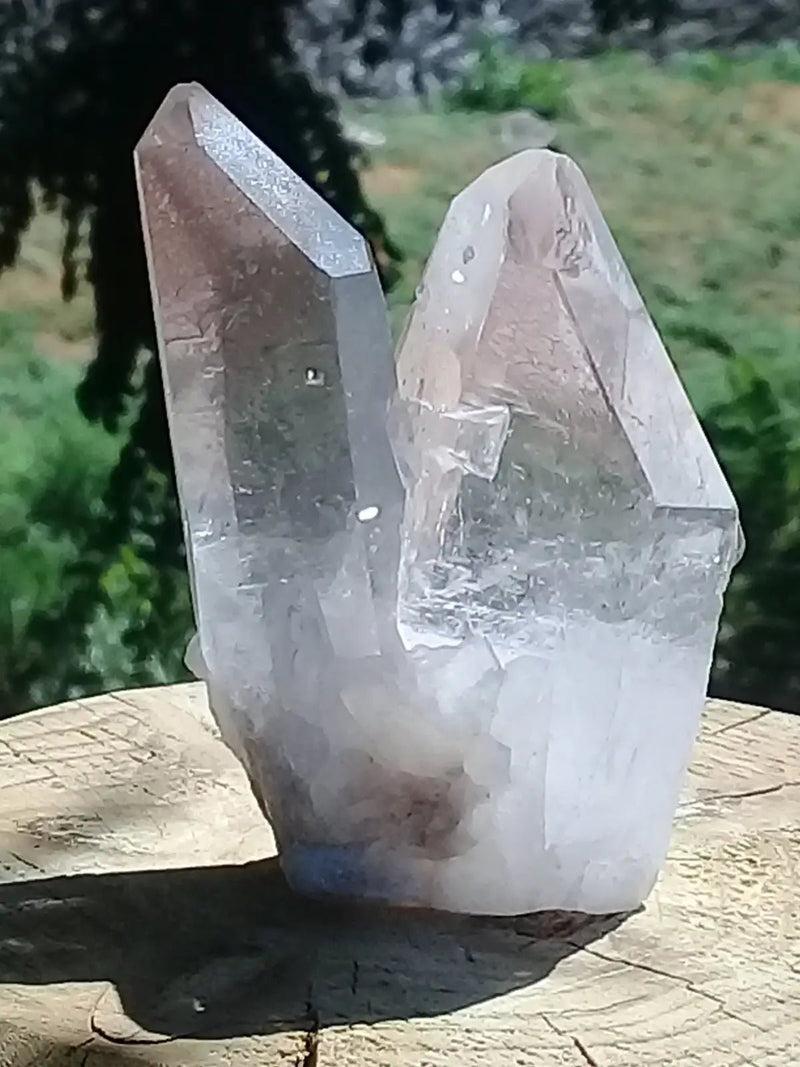 Chargez l&#39;image dans la visionneuse de la galerie, Double pointe de Cristal de roche Grade A ++++ 7 x 5 x 3,5cm Double pointe de Cristal de roche 7 x 5 x 3,5cm
