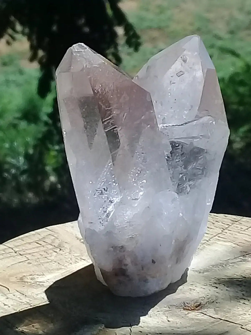 Chargez l&#39;image dans la visionneuse de la galerie, Double pointe de Cristal de roche Grade A ++++ 7 x 5 x 3,5cm Double pointe de Cristal de roche 7 x 5 x 3,5cm
